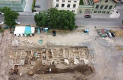 archeologický průzkum - plocha ve střední části budoucí stavební jámy