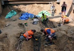 archeologický průzkum bývalého hřbitova