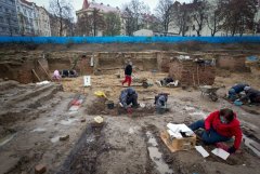 archeologický průzkum bývalého hřbitova