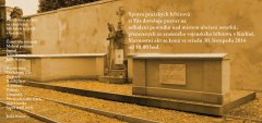 pozvánka k odhalení pomníku na Olšanech