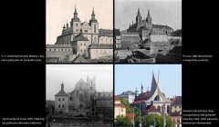 stavební vývoj kostela od 17. století po současnost