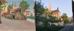 srovnávací fotografie kostela