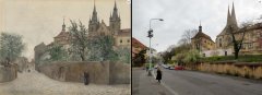 srovnávací foto kostela