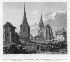 kaple po snesení vysoké střechy (zcela vlevo)