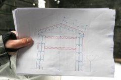 dokumentace pro podobu ochranné konstrukce, kterou pražský magistrát nechá zakrýt zbytky kostela