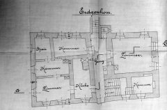 stavební plán adaptace fary - přízemí