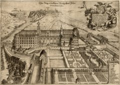 nerealizovaný projekt přestavby kláštera od Georga Matthaeusa Vischera