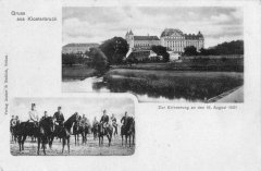 klášterní areál na dobové pohlednici