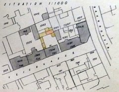 umístění budovy v okolní zástavbě