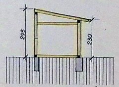 stavební plán - řez C - D