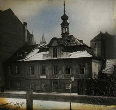 historické foto bývalého kostela