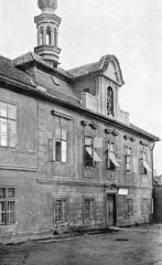 historické foto bývalého kostela