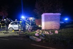 kaple bezprostředně po nehodě