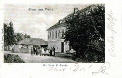 starší foto kaple (zcela v pozadí vlevo)