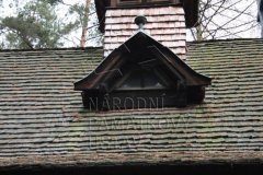 detail střechy kaple