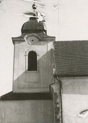 starší foto kostela - věž