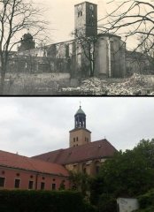 srovnávací foto kostela