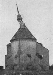požár kostela