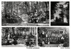 historické foto kapličky (na levých snímcích)