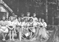 historické foto části kaple (vlevo)