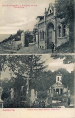 kaple na dobové pohlednici (spodní snímek)