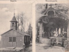 historické foto kaple se studánkou