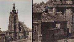 historické foto kaple (vlevo od chrámu sv. Víta), vpravo detail