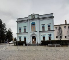 pohled zepředu na přestavěnou synagogu