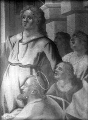 nástěnná malba na vnější zdi kaple