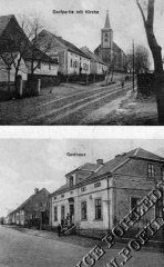historické foto kaple (na horním snímku, zcela vlevo)