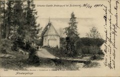 kostel na dobové pohlednici