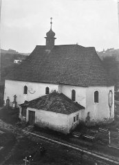 historické foto původního kostela