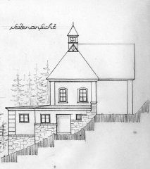 návrh márnice a hrobnického domku