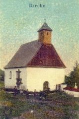 výřez kaple z dobové pohlednice