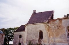 zřícení části kostela