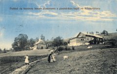 kaple na dobové pohlednici