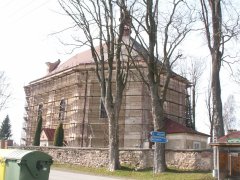 pohled zezadu zprava - oprava fasády