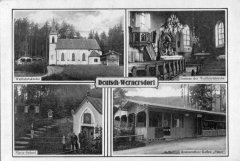 dobová pohlednice poutního areálu