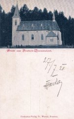 dobová pohlednice s kaplí