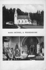 kaple na dobové pohlednici