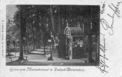 původní kaple na dobové pohlednici