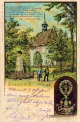 kaple na dobové pohlednici