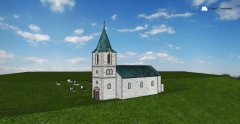 vizualizace kostela