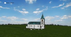 vizualizace kostela