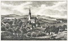 kresba kostela