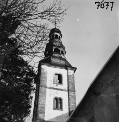 starší foto kostela - věž