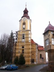 pohled zepředu - oprava fasády
