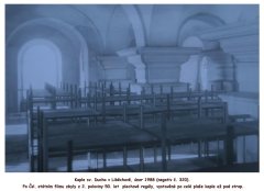 interiér kaple jako archiv