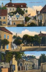 dobová pohlednice města s kaplí (na horním snímku, v pozadí)