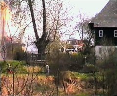 požár kostela